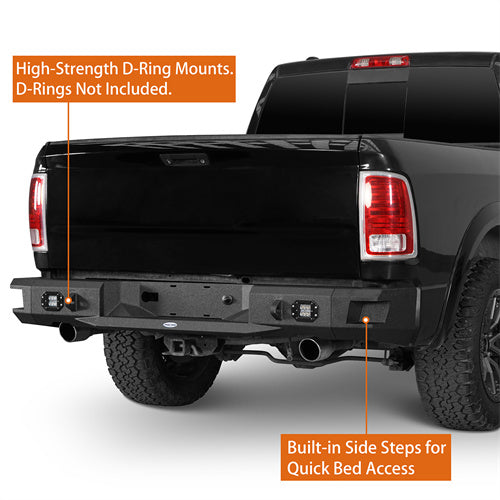 LandShaker Steel Rear Bumper for 2009-2018 Ram 1500 lsg6025s 10