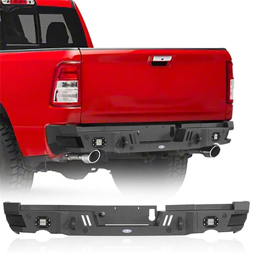 LandShaker Steel Rear Bumper for 2019-2023 Ram 1500, Excluding 2019-2023 Ram 1500 Classic Models lsg6033 1