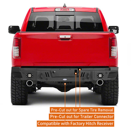 LandShaker Steel Rear Bumper for 2019-2023 Ram 1500, Excluding 2019-2023 Ram 1500 Classic Models lsg6033 10