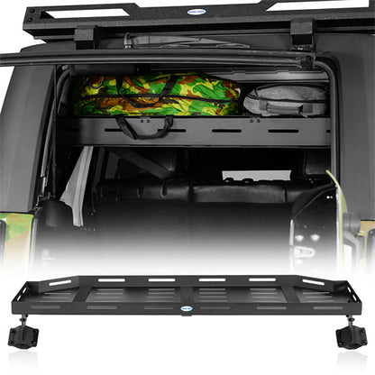 Trunk Upper Basket Cargo Rack For 2007-2018 Jeep Wrangler JK 4-Door Hardtop - LandShaker4x4