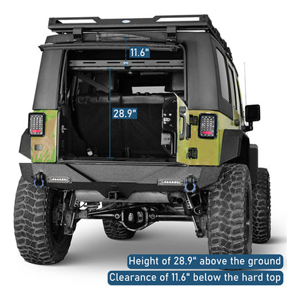 Trunk Upper Basket Cargo Rack For 2007-2018 Jeep Wrangler JK 4-Door Hardtop - LandShaker4x4