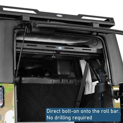 Trunk Upper Basket Cargo Rack For 2007-2018 Jeep Wrangler JK 4-Door Hardtop - LandShaker4x4