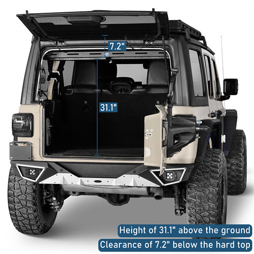 Trunk Upper Basket Cargo Rack For 2018-2024 Jeep Wrangler JL 4-Door Hardtop - LandShaker4x4