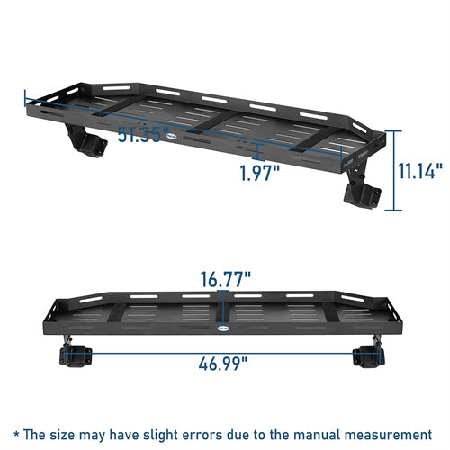 Trunk Upper Basket Cargo Rack For 2018-2024 Jeep Wrangler JL 4-Door Hardtop - LandShaker4x4