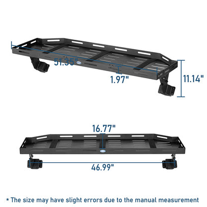 Trunk Upper Basket Cargo Rack For 2018-2024 Jeep Wrangler JL 4-Door Hardtop - LandShaker4x4