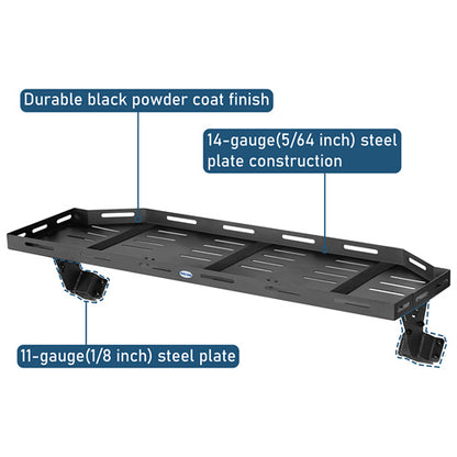 Trunk Upper Basket Cargo Rack For 2018-2024 Jeep Wrangler JL 4-Door Hardtop - LandShaker4x4