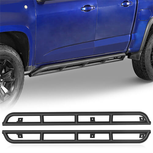 Tube Slider Rocker Guards For 2015-2024 Chevy Colorado & GMC Canyon Crew Cab - LandShaker-lsg9102-1