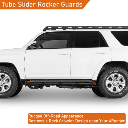 LandShaker Tube Slider Rocker Guards for 2010-2024 Toyota 4Runner Excluding Limited, Nightshade, TRD Sport & 10-13 SR5 lsg9801s 8