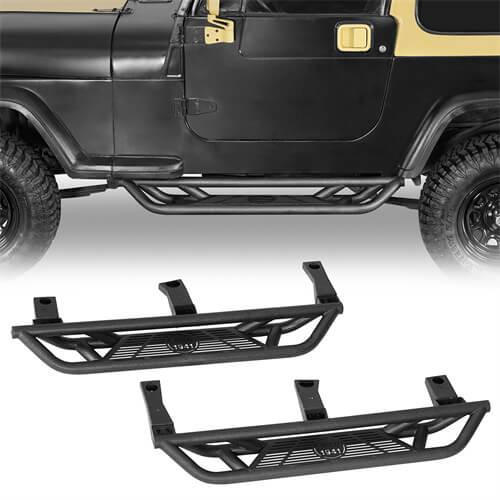 Off-road Tubular Side Step Bars For 1987-1995 Jeep Wrangler YJ - LandShaker-lsg1064-1