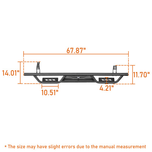 LandShaker Tubular Side Steps for 2010-2024 Toyota 4Runner Excluding Limited, Nightshade, TRD Sport & 10-13 SR5) lsg9802s 5