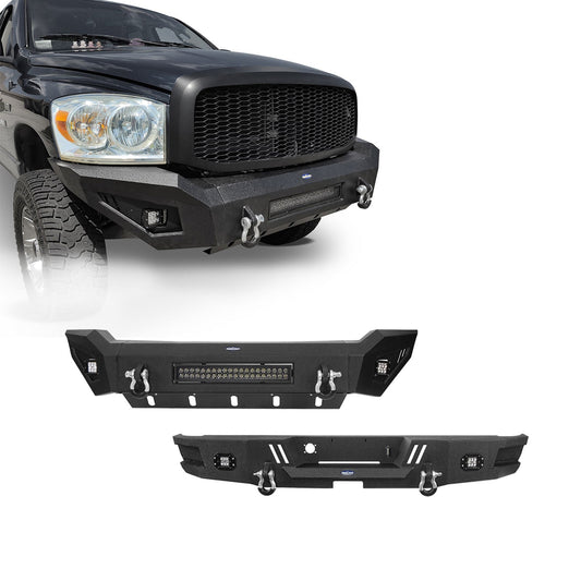 Full Width Front Bumper & Rear Bumper(06-08 Ram 1500)-LandShaker