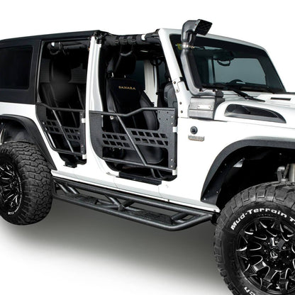 BLADE Side Steps Rocker Guard Nerf Bars(07-18 Jeep Wrangler JK JKU 4 Door)-LandShaker