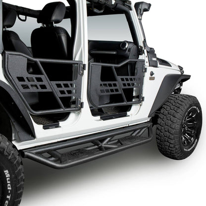 BLADE Side Steps Rocker Guard Nerf Bars(07-18 Jeep Wrangler JK JKU 4 Door)-LandShaker