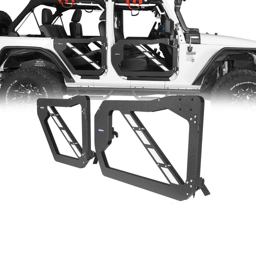 Trail Doors Half Doors w/Mirrors(07-18 Jeep Wrangler JK 4-Door)-LandShaker