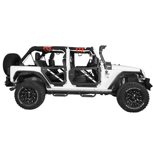 Trail Doors Half Doors w/Mirrors(07-18 Jeep Wrangler JK 4-Door)-LandShaker