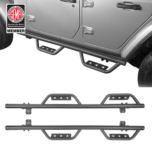 Side Steps Running Boards(18-25 Jeep Wrangler JL 4 Door)-LandShaker