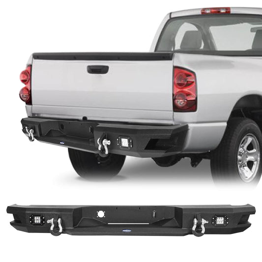 Rear Bumper w/LED Floodlights(02-08 Ram 1500)-LandShaker