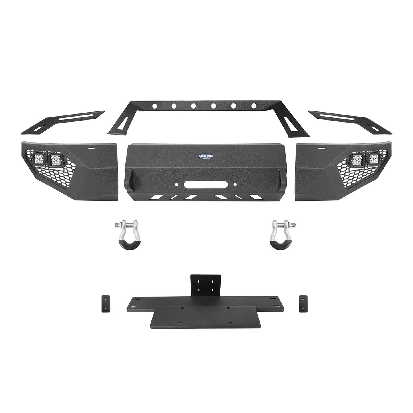 Full Width Front Bumper w/Grill Guard(09-14 Ford F-150, Excluding Raptor)-LandShaker