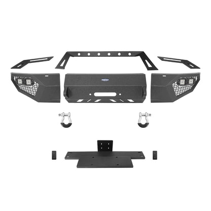 Full Width Front Bumper w/Grill Guard(09-14 Ford F-150, Excluding Raptor)-LandShaker