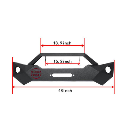 Fragmentation Stubby Front Bumper(07-18 Jeep Wrangler JK)-LandShaker