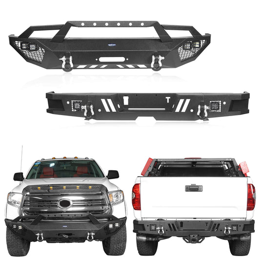 Front Bumper & Back Bumper for 2014-2021 Toyota Tundra b5000+b5002 1