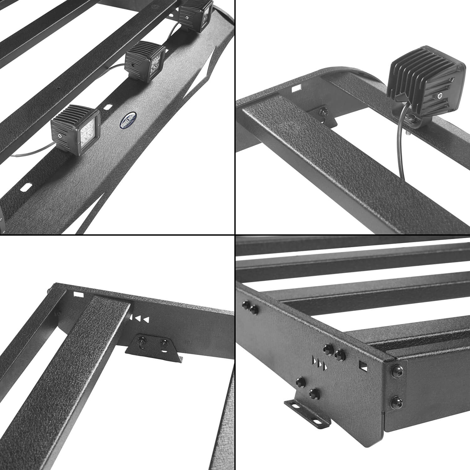 Full Width Front Bumper / Back Bumper / Roof Rack for 2014-2021 Toyota Tundra Crewmax b5000+b5003+b5004 18