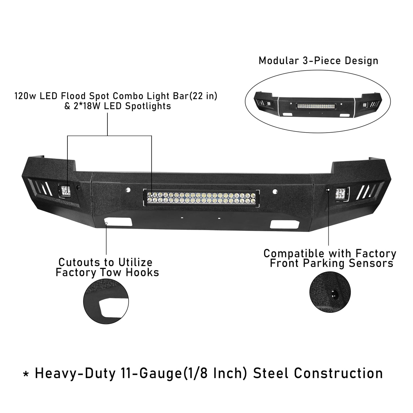 Front Bumper(14-15 Chevy Silverado 1500)-LandShaker