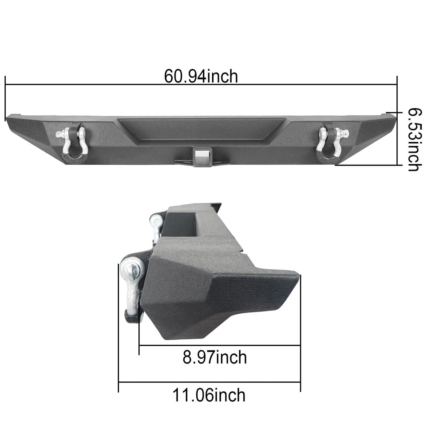 Front Bumper & Rear Bumper (76-86 Jeep Wrangler CJ-7)-LandShaker