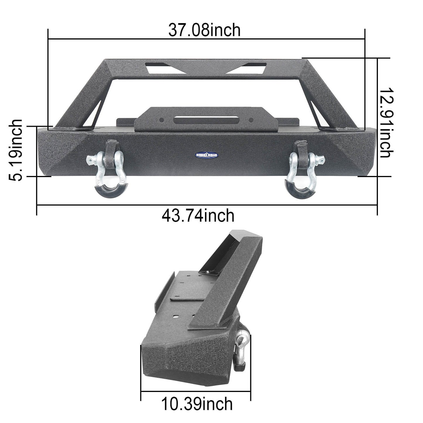 Front Bumper & Rear Bumper (76-86 Jeep Wrangler CJ-7)-LandShaker