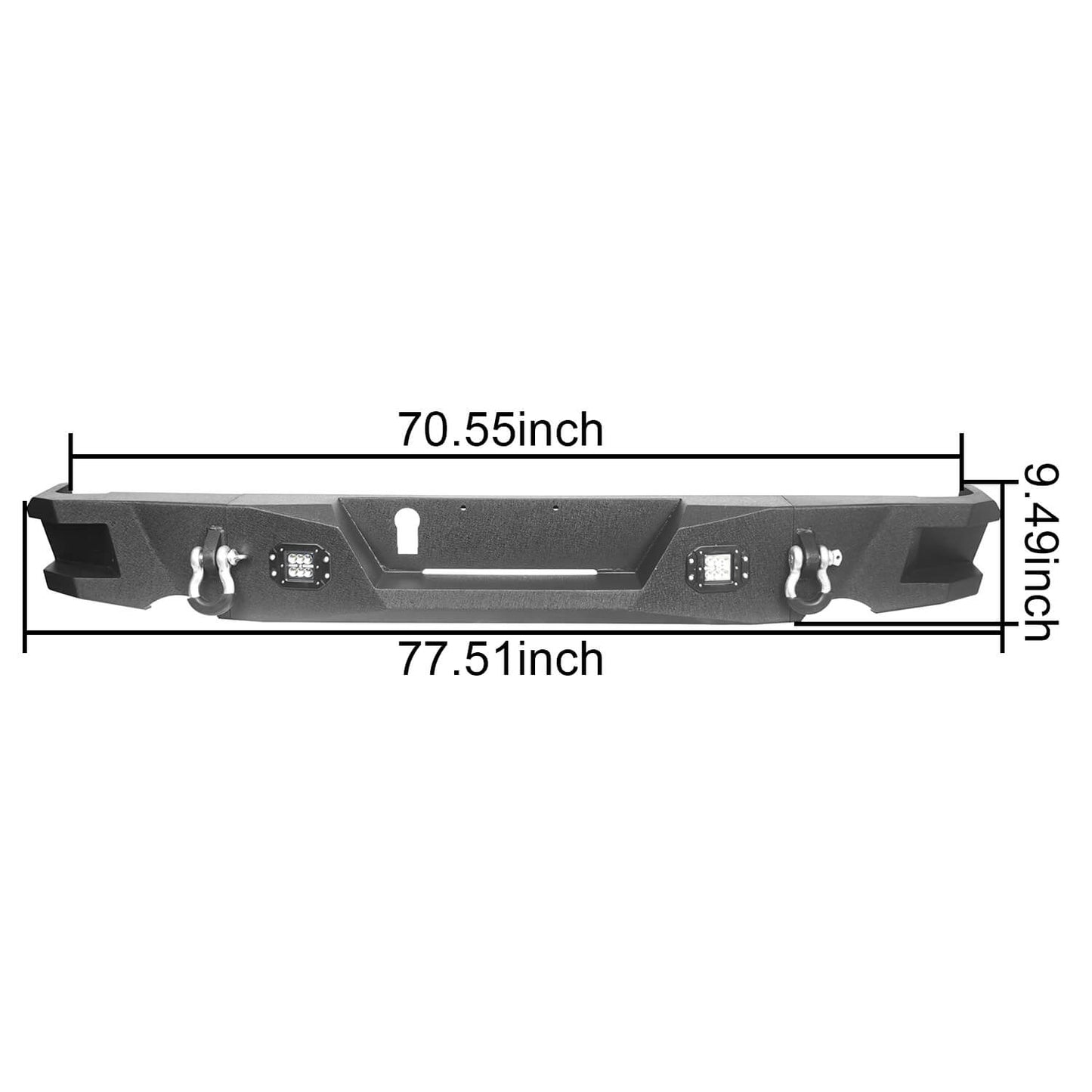 Full Width Front Bumper / Rear Bumper / Roof Rack(13-18 Dodge Ram 1500 Crew Cab & Quad Cab,Excluding Rebel)-LandShaker