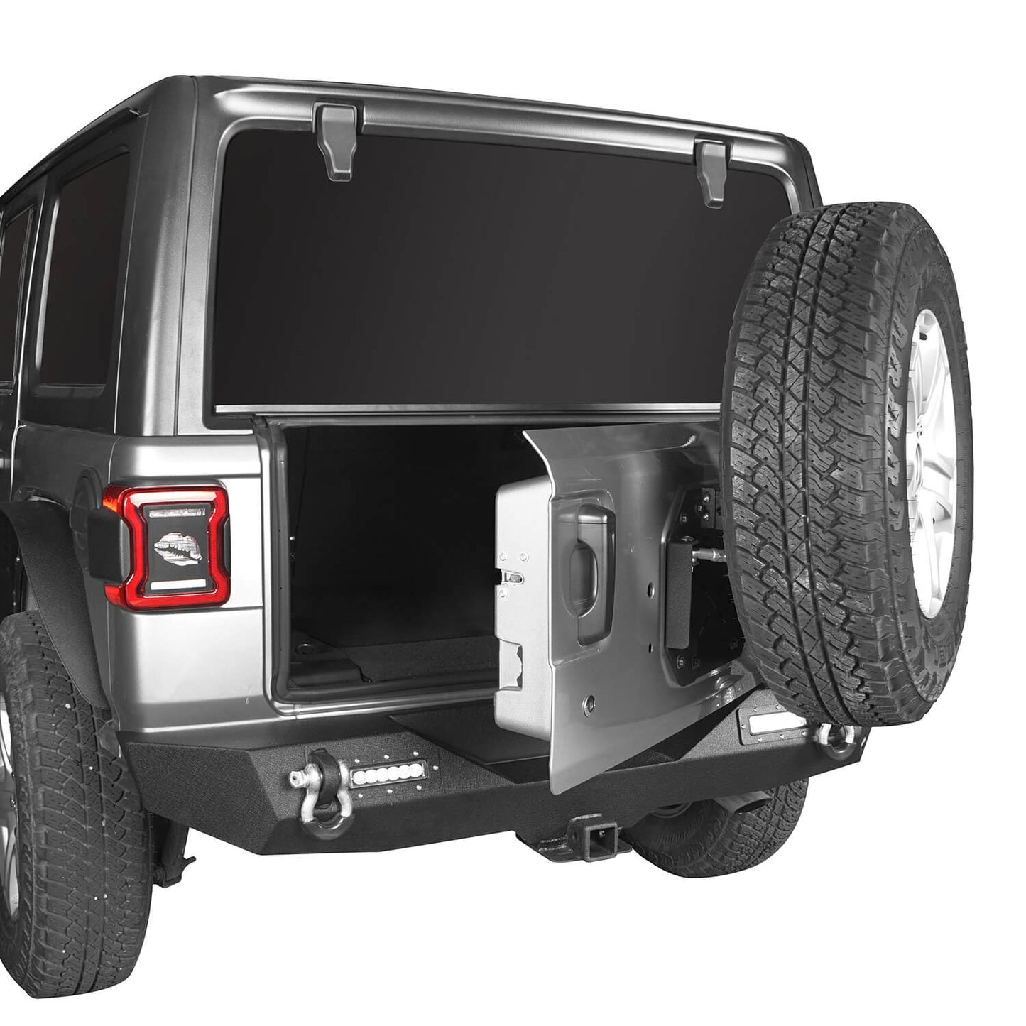 Front Bumper & Rear Bumper w/Tire Carrier(18-25 Jeep Wrangler JL)-LandShaker