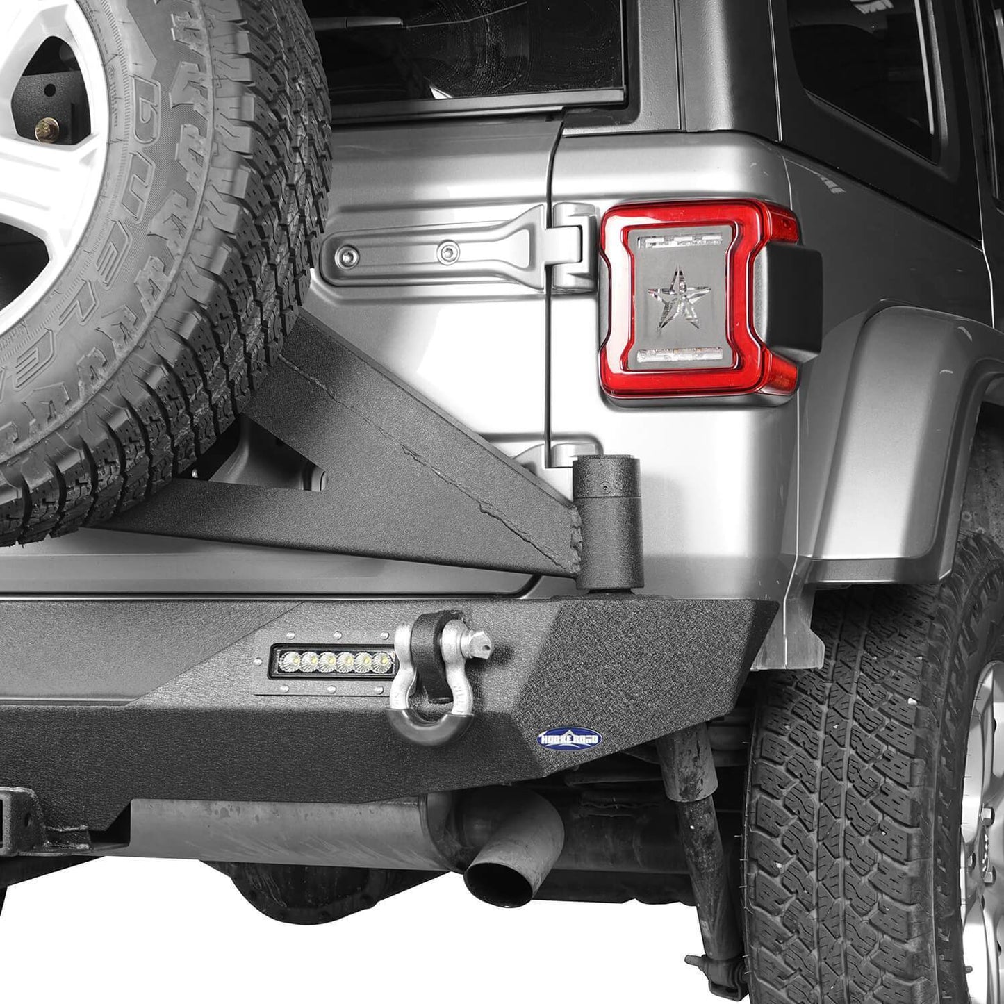 Front Bumper & Rear Bumper w/Tire Carrier(18-25 Jeep Wrangler JL)-LandShaker