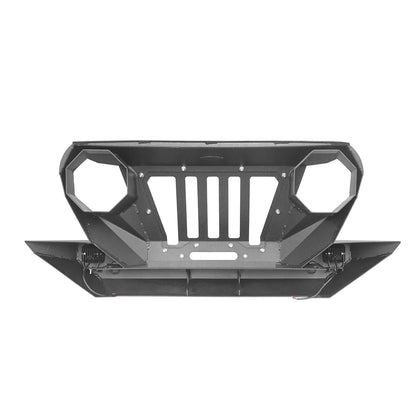 Front Grill & Bumper w/2 D-Rings & Winch Plate Off Road(97-06 Jeep Wrangler TJ)-LandShaker