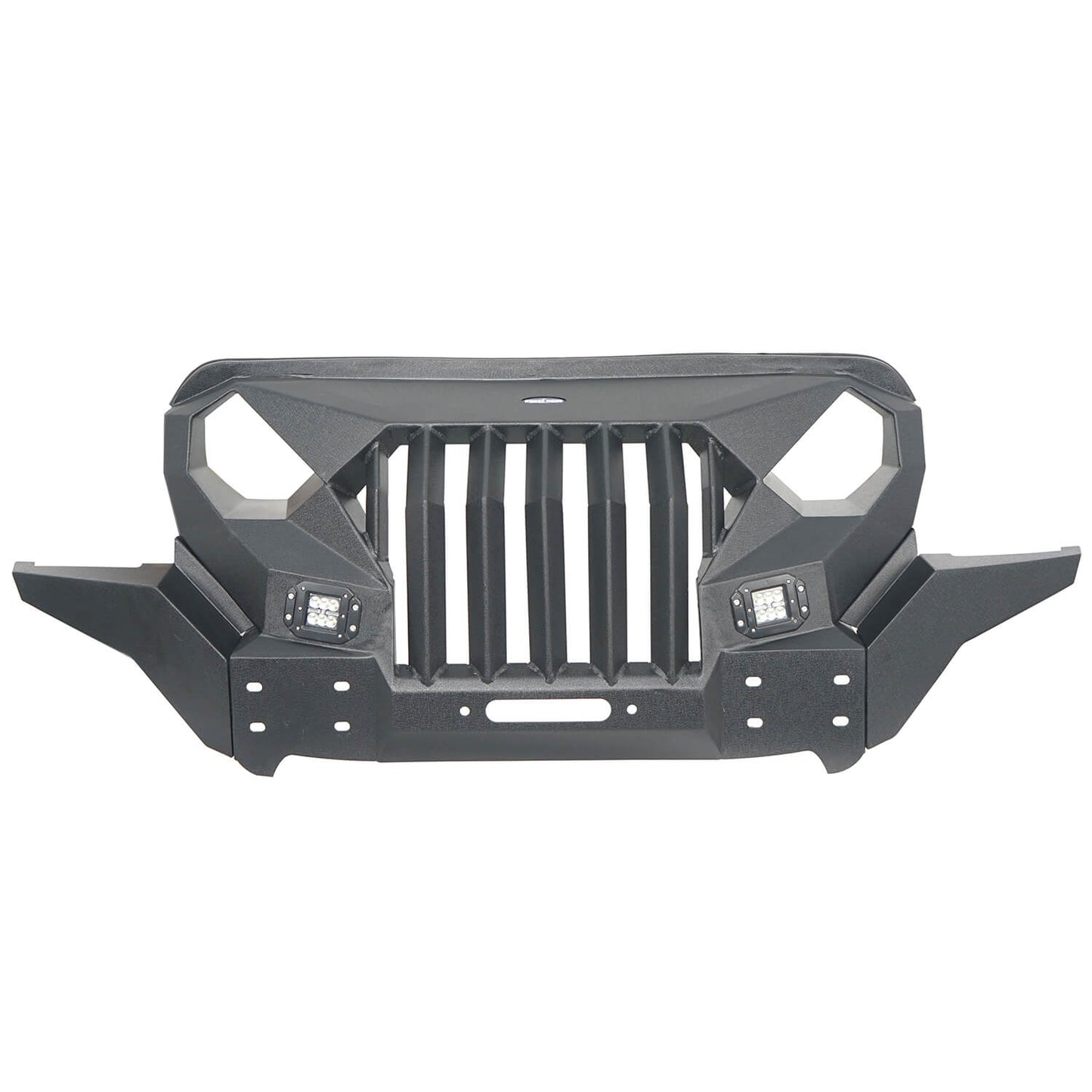 Front Bumper with Mad Max Grill(20-25 Jeep Gladiator JT & 18-25 Jeep Wrangler JL)-LandShaker