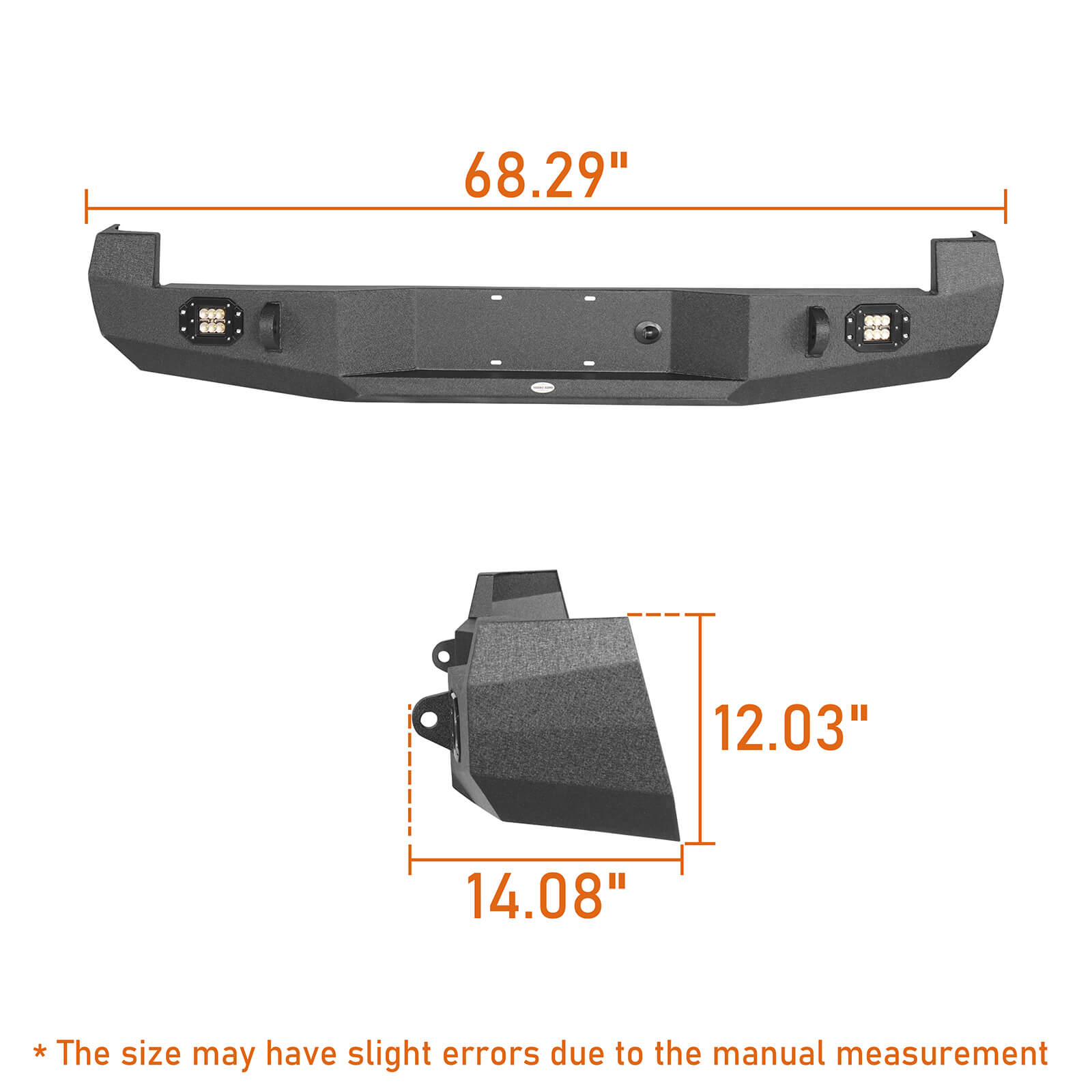 Full Width Front Bumper & Rear Bumper for 2005-2011 Toyota Tacoma  - LandShaker 4x4 b40084011-10