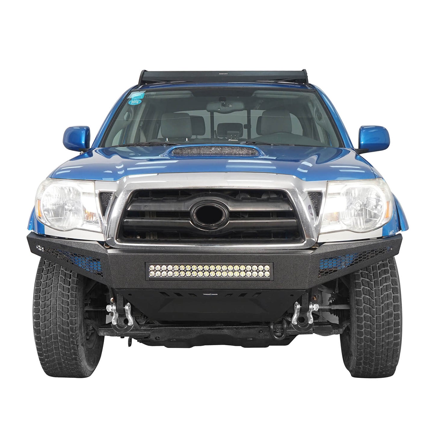 Full Width Front Bumper & Rear Bumper for 2005-2011 Toyota Tacoma  - LandShaker 4x4 b40084011-3