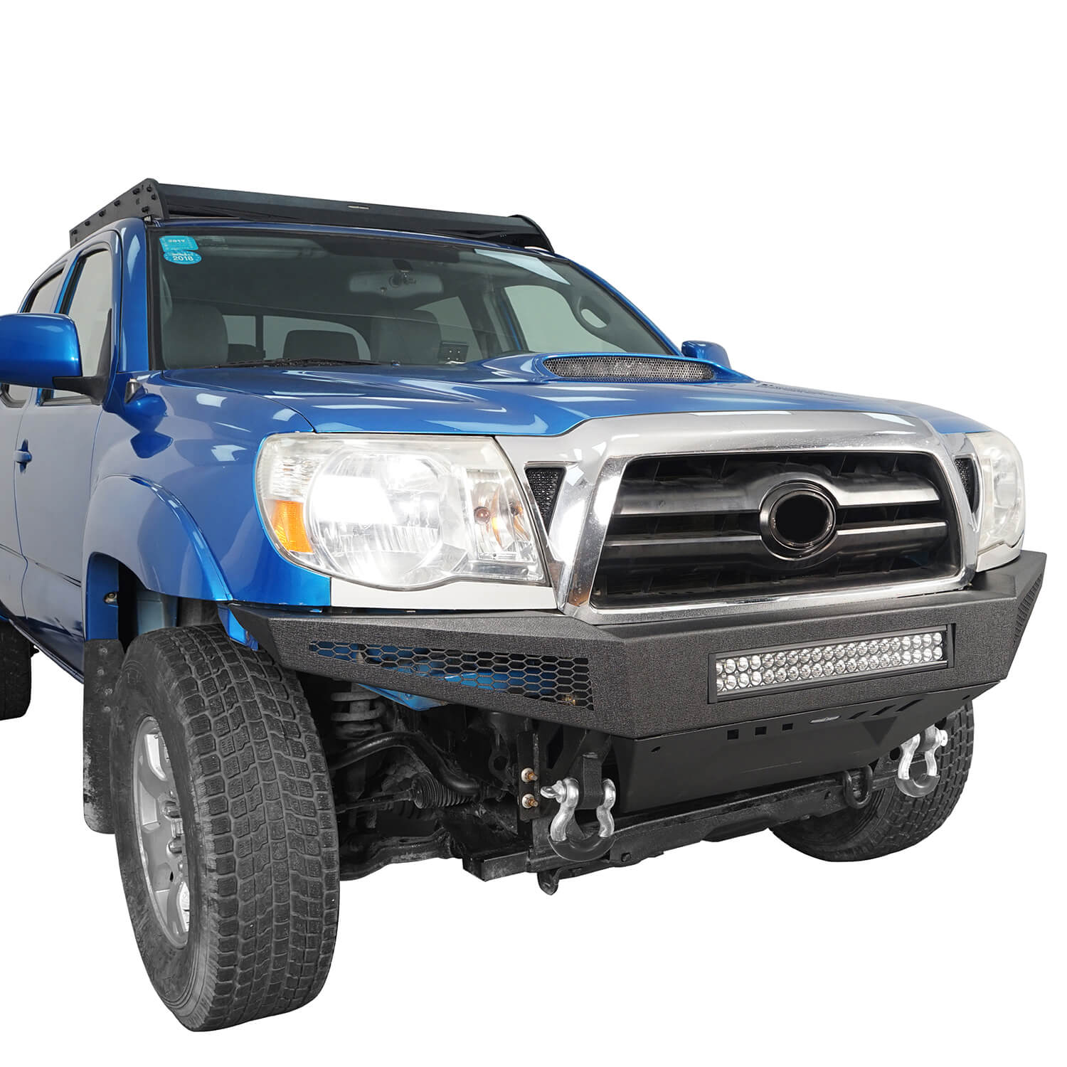 Full Width Front Bumper & Rear Bumper for 2005-2011 Toyota Tacoma  - LandShaker 4x4 b40084011-4