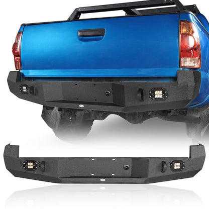 Full Width Front Bumper & Rear Bumper for 2005-2011 Toyota Tacoma  - LandShaker 4x4 b40084011-6