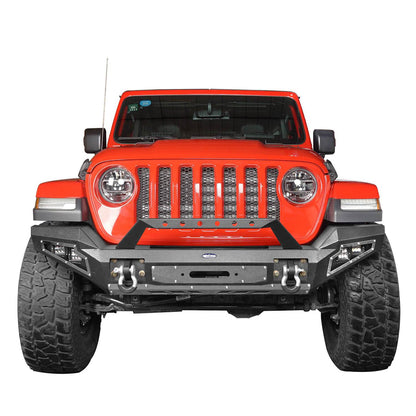 Full Width Front Bumper w/Winch Plate(20-24 Jeep Gladiator JT)-LandShaker