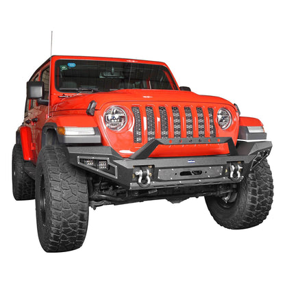 Full Width Front Bumper w/Winch Plate(20-24 Jeep Gladiator JT)-LandShaker