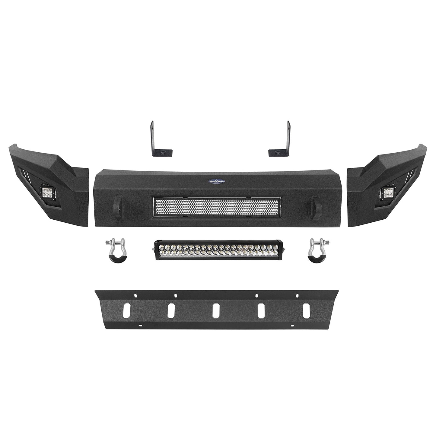 Full Width Front Bumper w/120W LED Light Bar(06-08 Ram 1500)-LandShaker