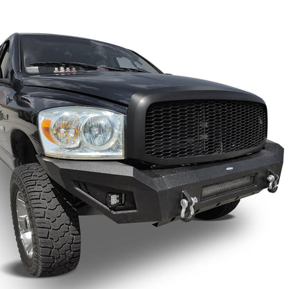 Full Width Front Bumper w/120W LED Light Bar(06-08 Ram 1500)-LandShaker