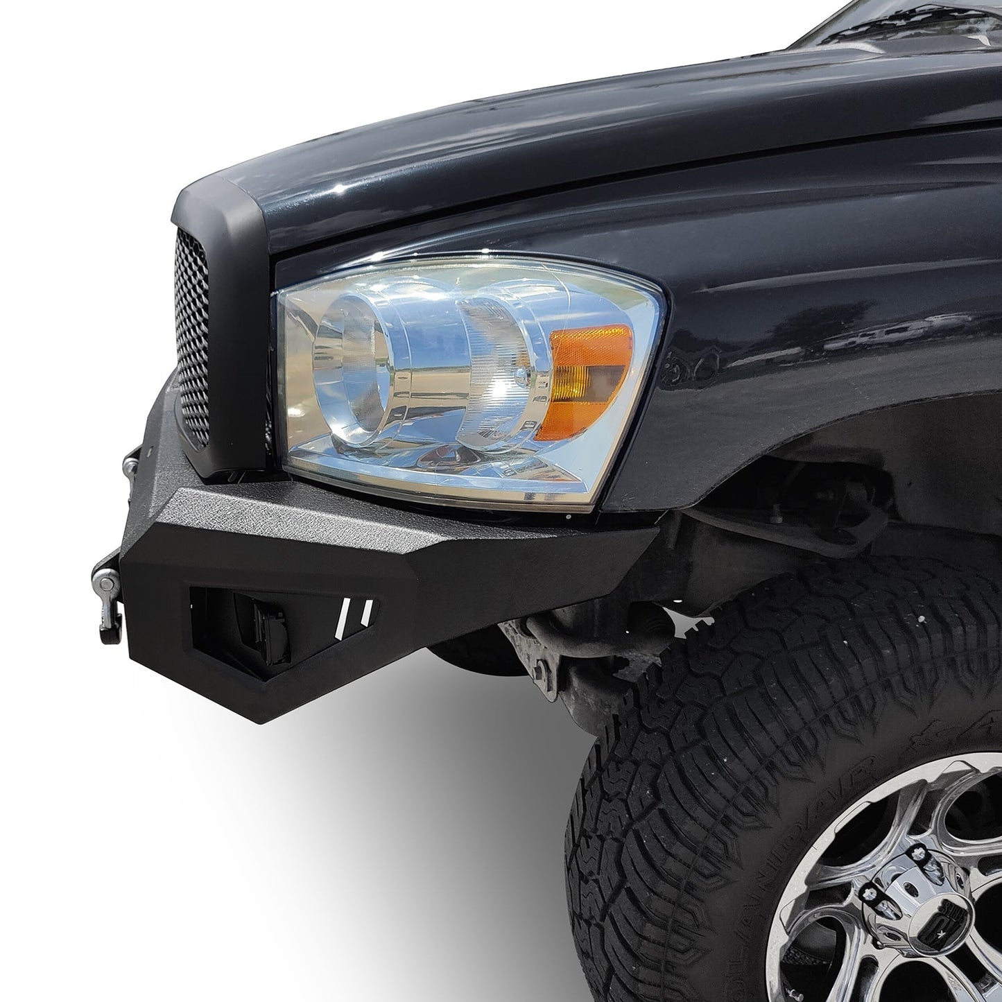 Full Width Front Bumper w/120W LED Light Bar(06-08 Ram 1500)-LandShaker