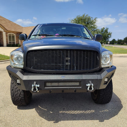 Full Width Front Bumper w/120W LED Light Bar(06-08 Ram 1500)-LandShaker