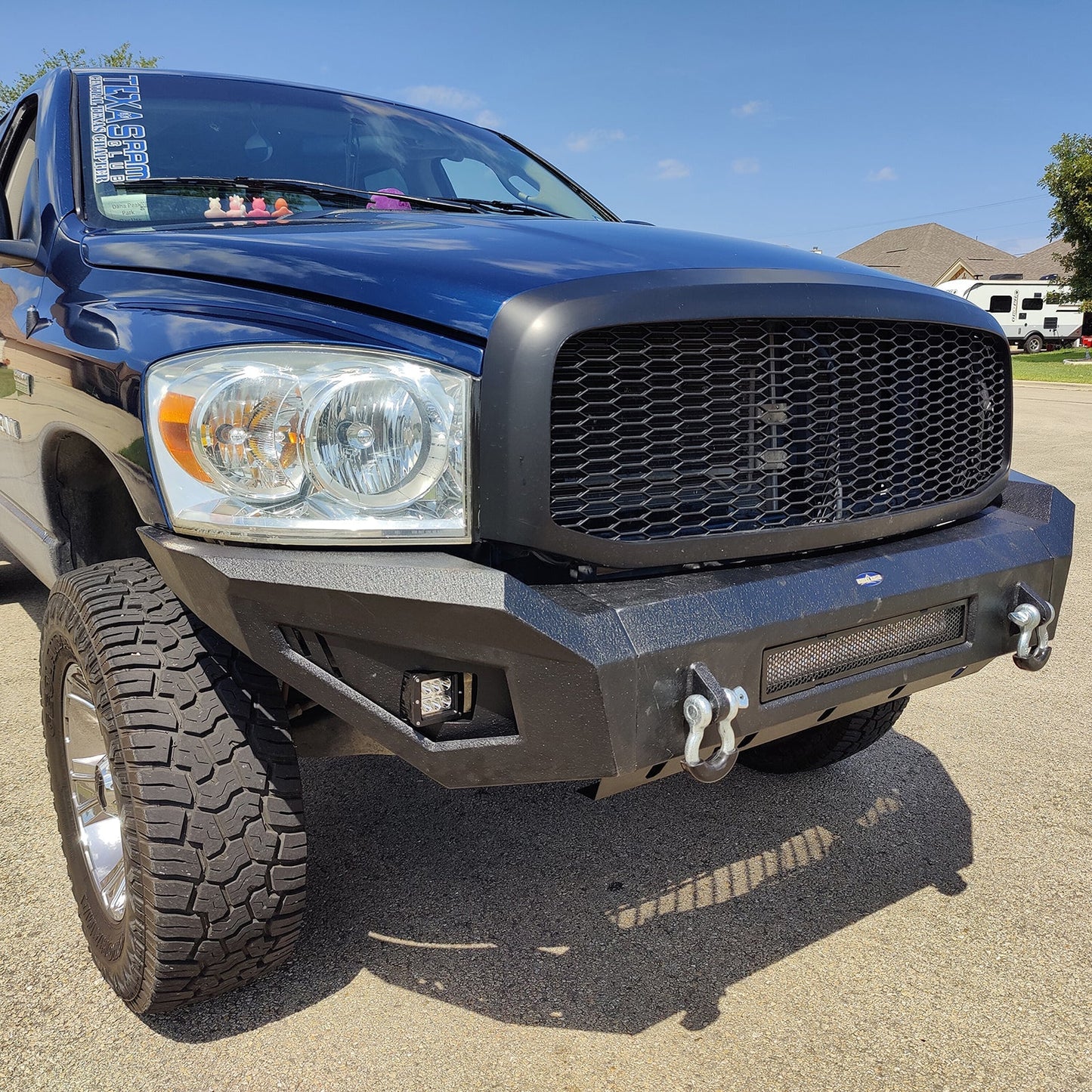 Full Width Front Bumper w/120W LED Light Bar(06-08 Ram 1500)-LandShaker