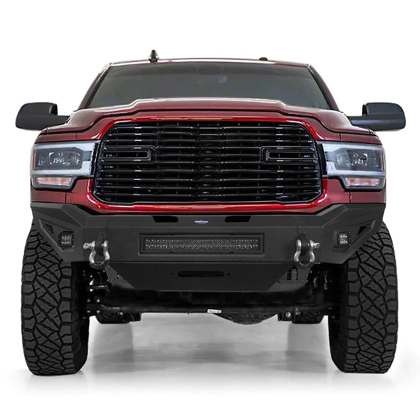 Full Width Front Bumper w/Winch Plate & LED Light Bar(19-24 Ram 2500)-LandShaker