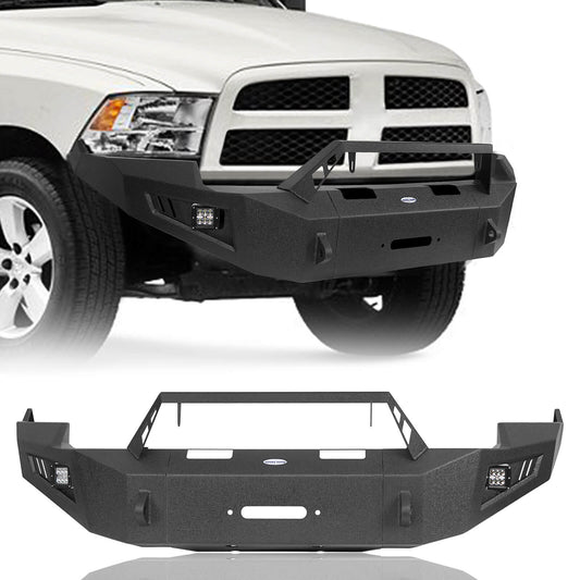 Discovery Ⅱ Full Width Front Bumper w/Winch Plate & LED Spotlights(09-12 Ram 1500)-LandShaker