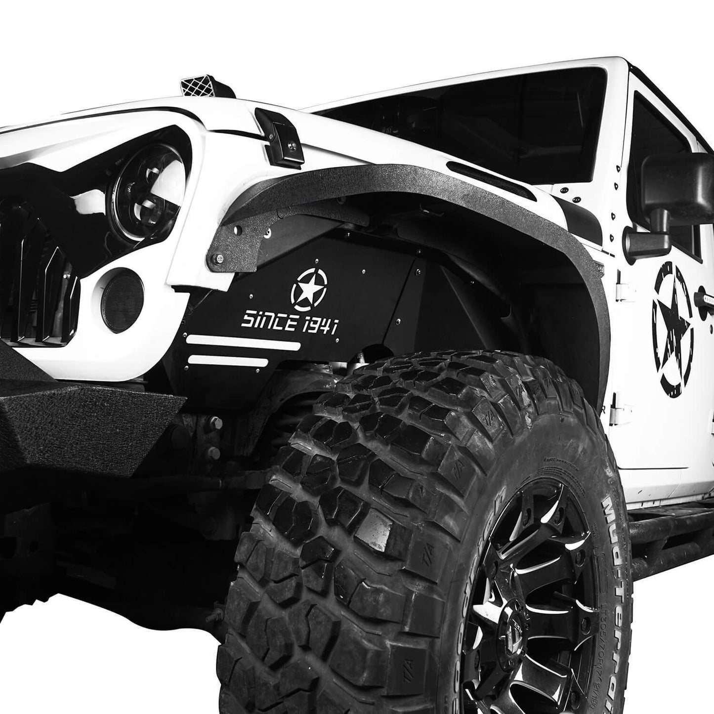 Fender Flares / Front Inner Fender Liners/ Rear Inner Fender Liners(07-18 Jeep Wrangler JK)-LandShaker