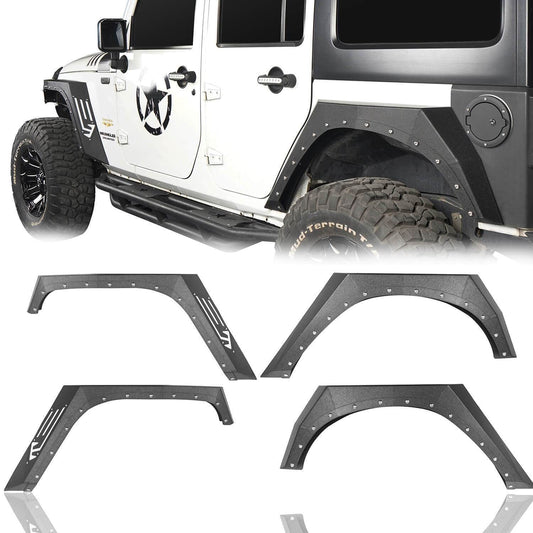 Armour Style Fender Flares(07-18 Jeep Wrangler JK)-LandShaker