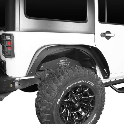 Flux Tubular Fender Flares / Front Inner Fender Liners / Rear Inner Fender Liners(07-18 Jeep Wrangler JK)-LandShaker